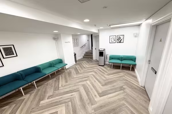 Liverpool street clinic waiting area