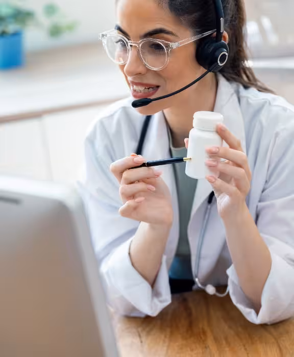 DocTap GP in video consultation with a patient