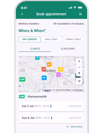Booking screenshot (Cropped)